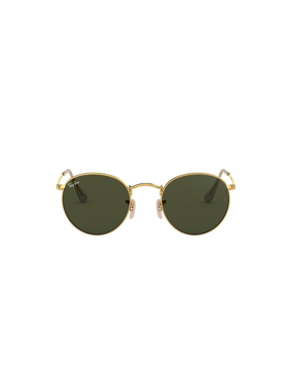 New Ray-Ban Men's Sunglasses Gold Round Green Lens Metal Frame Ray Ban RB3447 1
